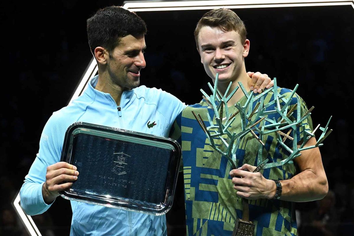 Paris Masters 2022 - Petenis remaja Holger Rune kalahkan Djokovic untuk rebut gelar