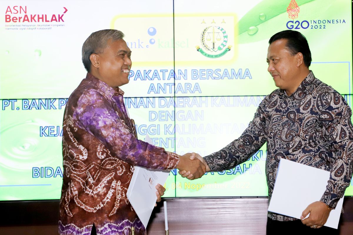 Bank Kalsel dan Kejati, sepakat kerjasama penanganan hukum.