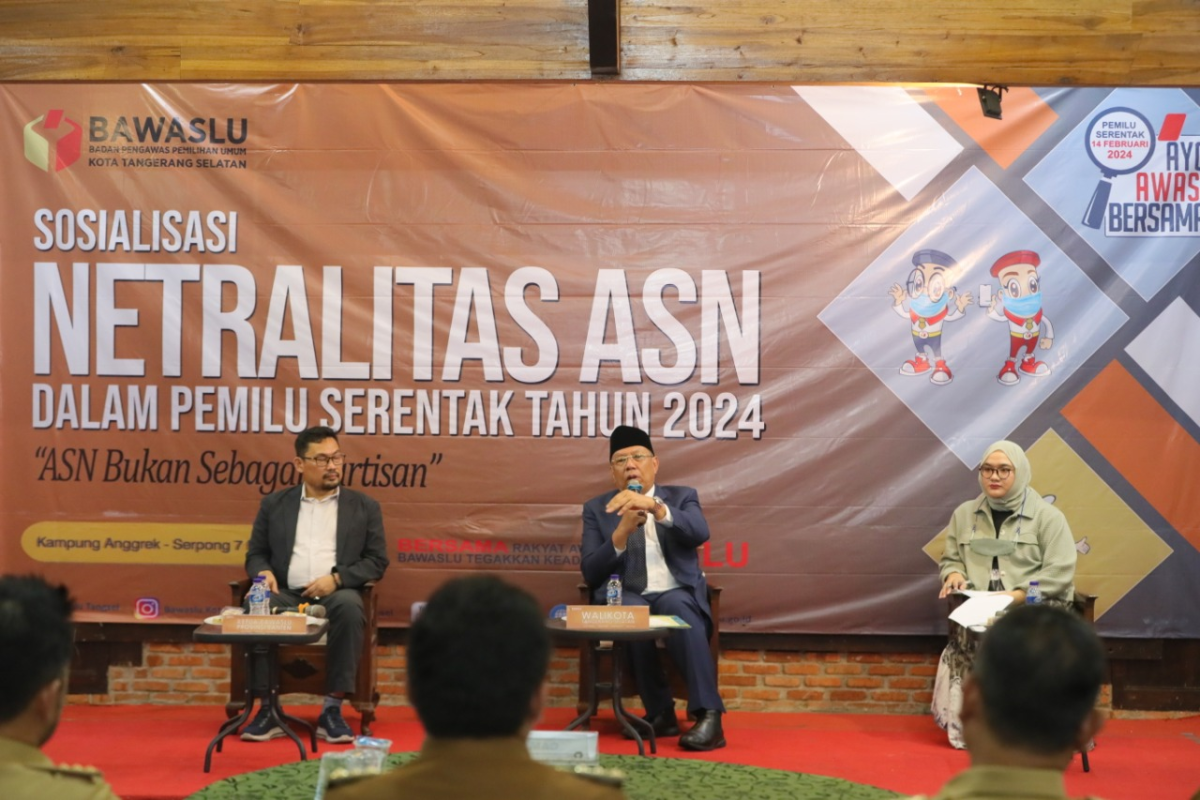 Wali Kota Tangsel Benyamin Davnie  imbau ASN netral pada Pemilu 2024
