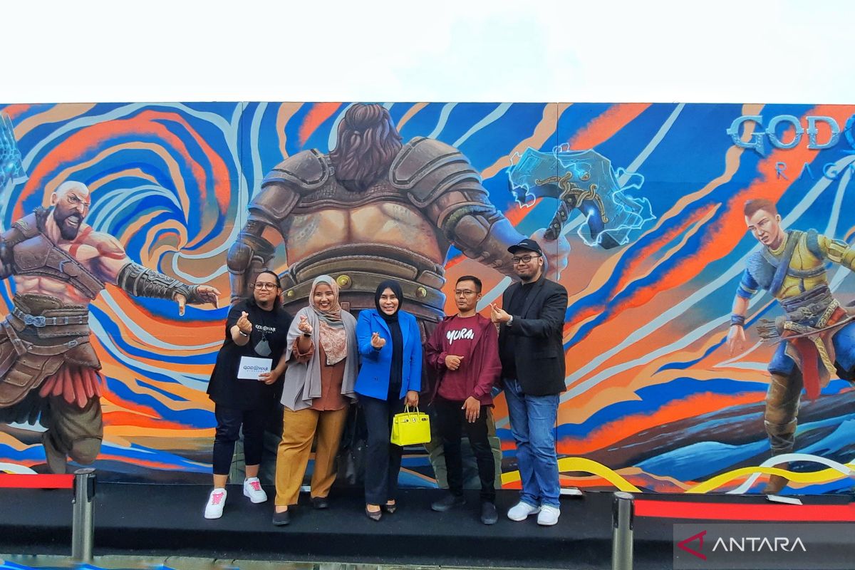 JXB & Playstation hadirkan mural "God Of War Ragnarok" di Kota Tua