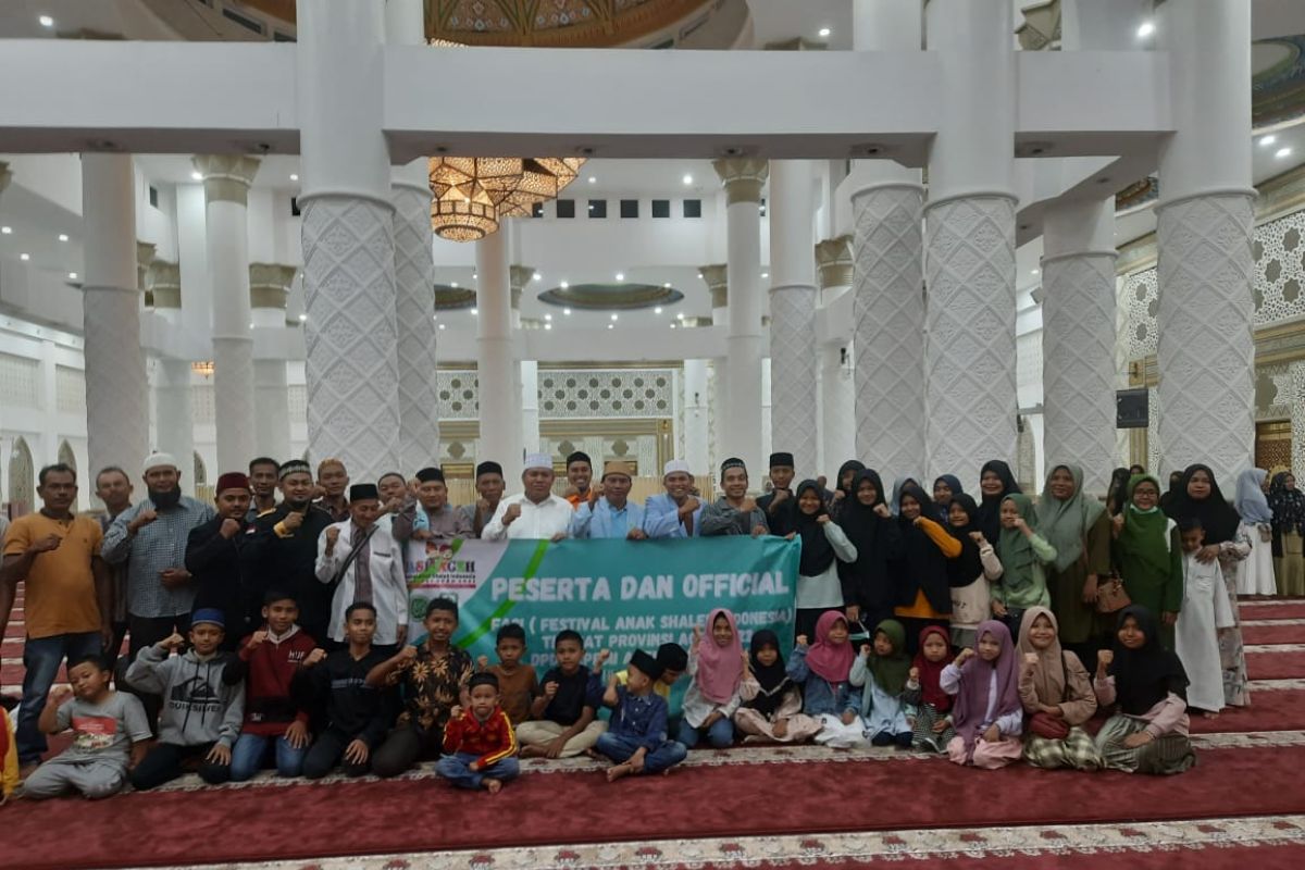 35 santri Abdya andil bagian festival anak shaleh tingkat provinsi