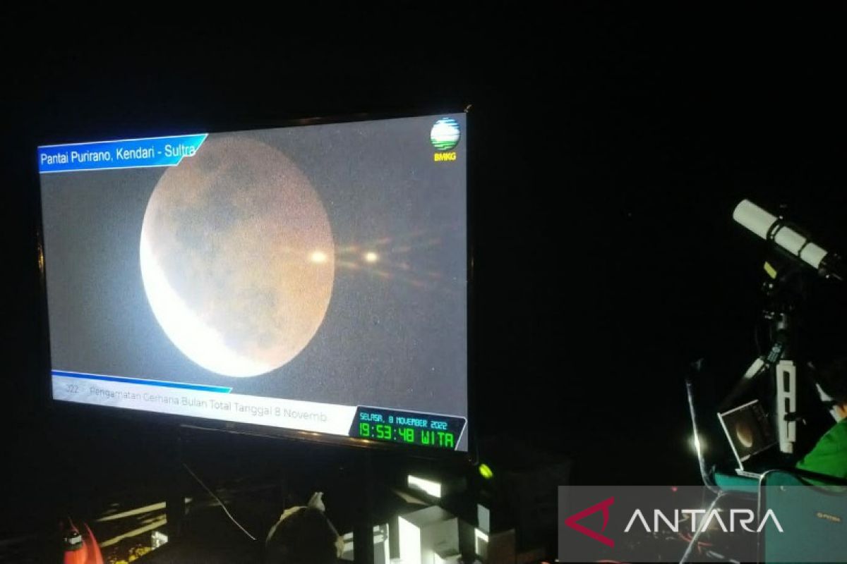 BMKG Sultra sebut Gerhana bulan total sebabkan pasang air laut maksimal