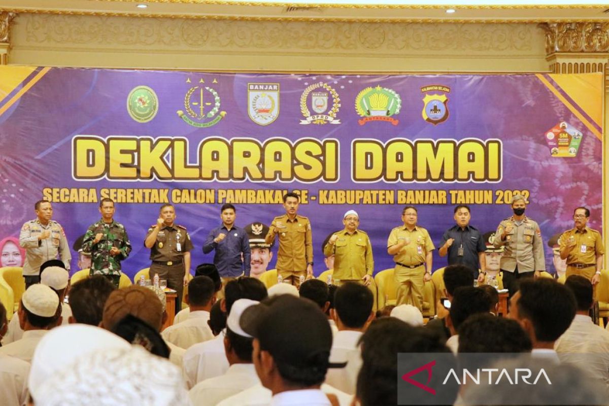 Bupati hadiri deklarasi damai pilkades Banjar