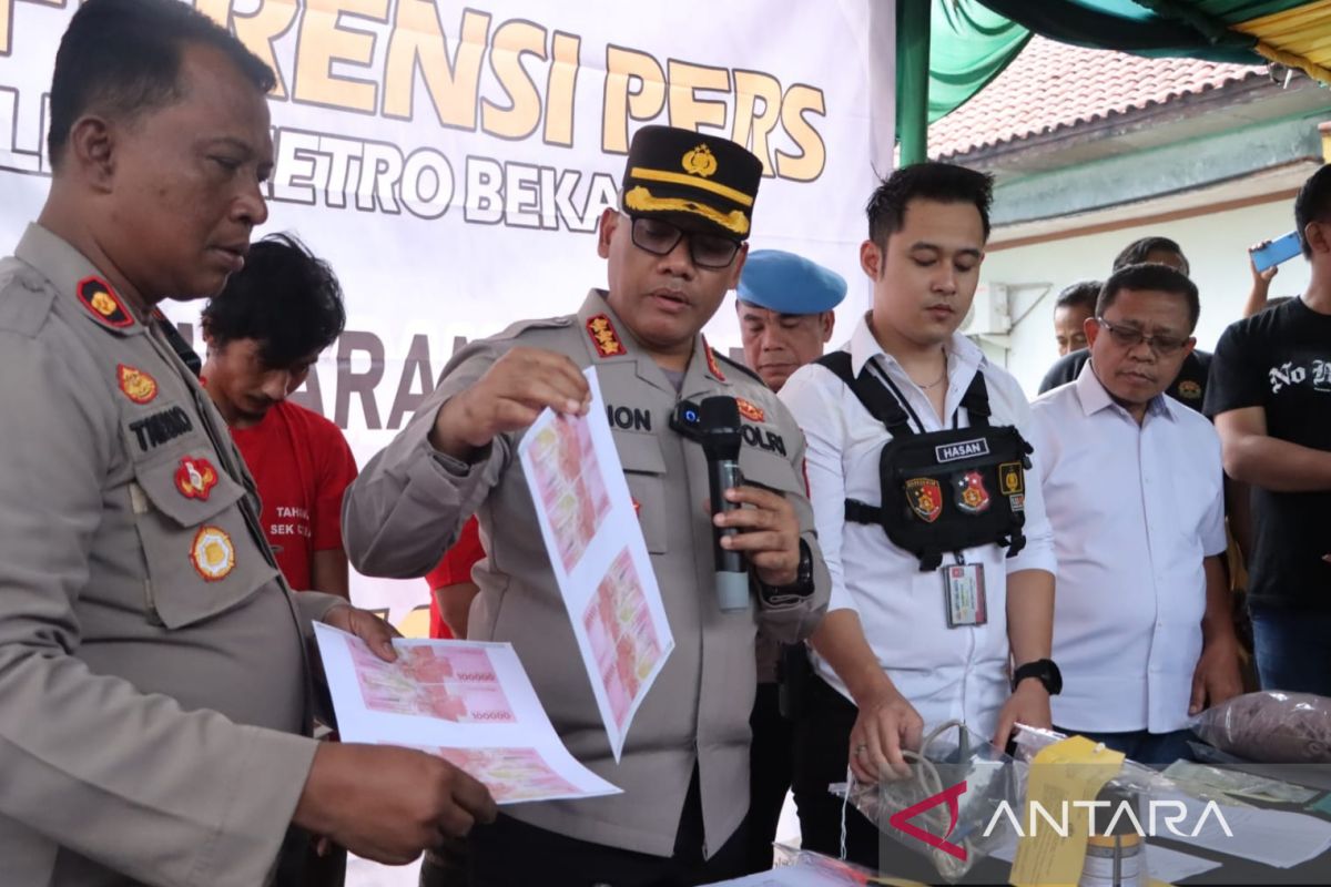 Polisi ringkus pengedar uang palsu di Bekasi