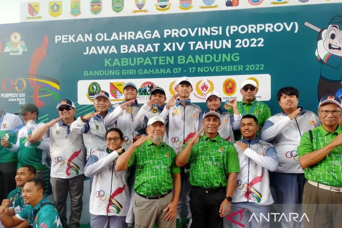 Pegolf Kabupaten Bekasi sumbang dua medali emas Porprov Jabar