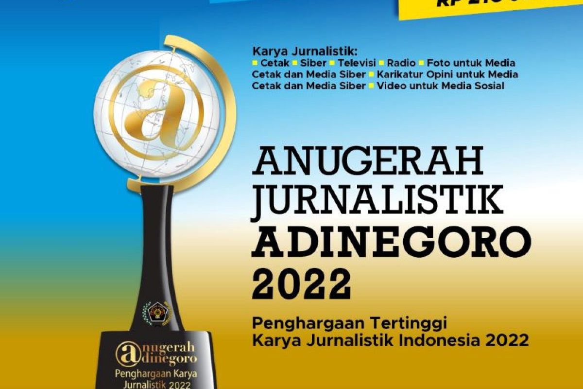 PWI kembali selenggarakan Anugerah Jurnalistik Adinegoro 2022