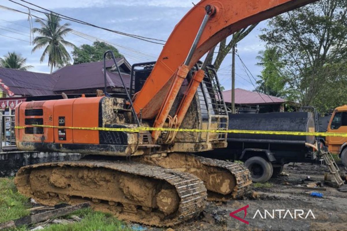 Polisi tangkap lima terduga penambang emas ilegal di Aceh Barat