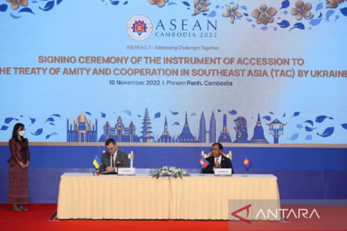 Ukraina tandatangani Perjanjian Persahabatan dan Kerja Sama ASEAN