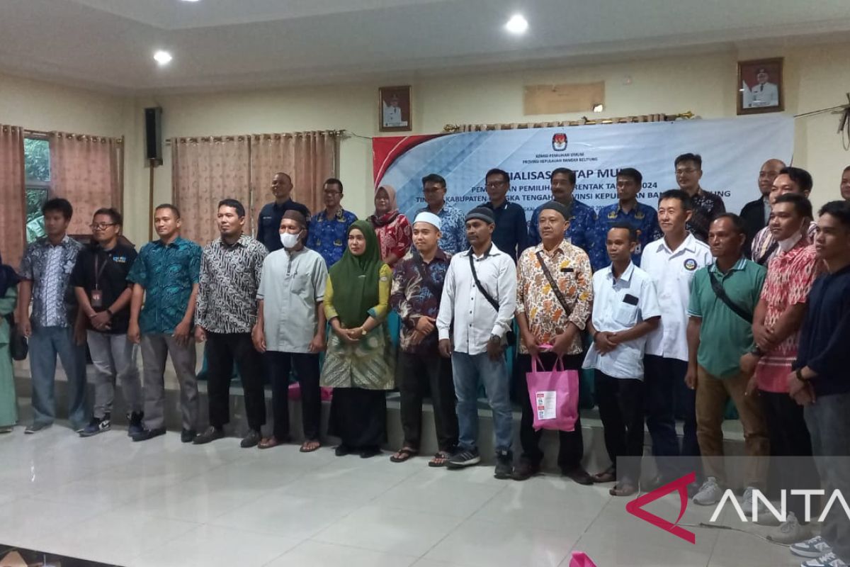 KPU Bangka Tengah menggelar sosialisasi tatap muka Pemilu Serentak 2024