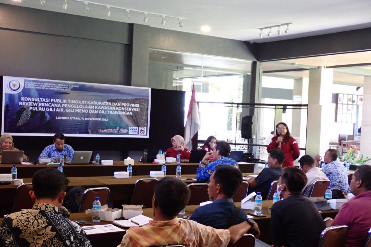 BKKPN Kupang konsultasi publik rencana pengelolaan Gili Matra