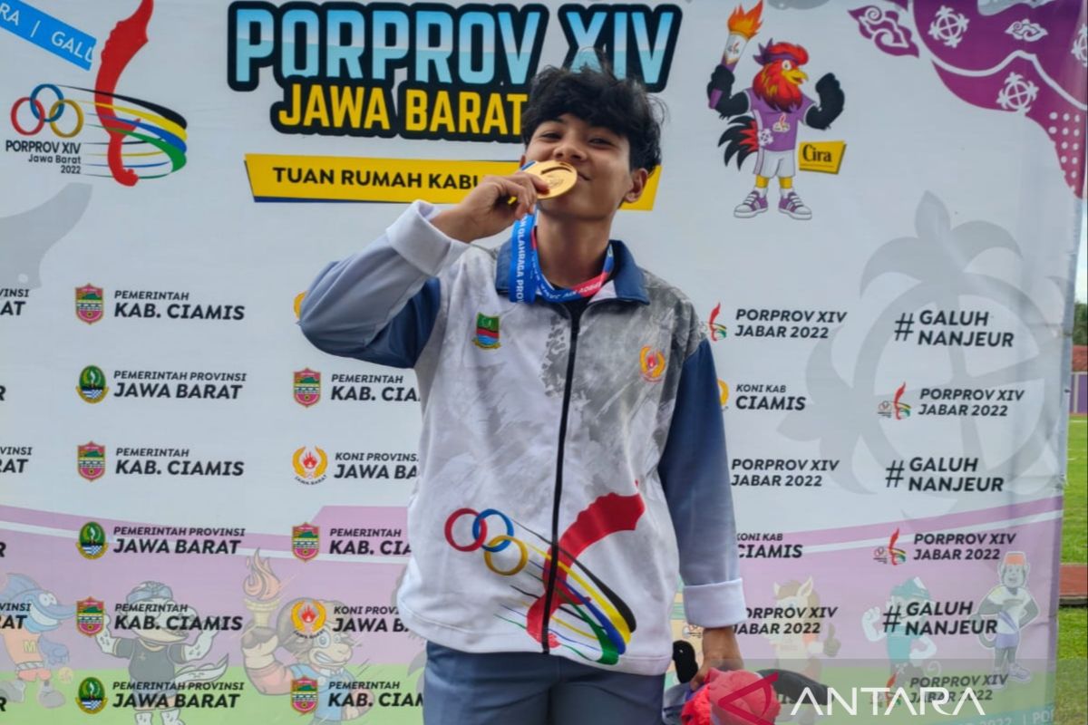 Cabang olahraga atletik Kabupaten Bekasi sumbang tiga emas Porprov Jabar