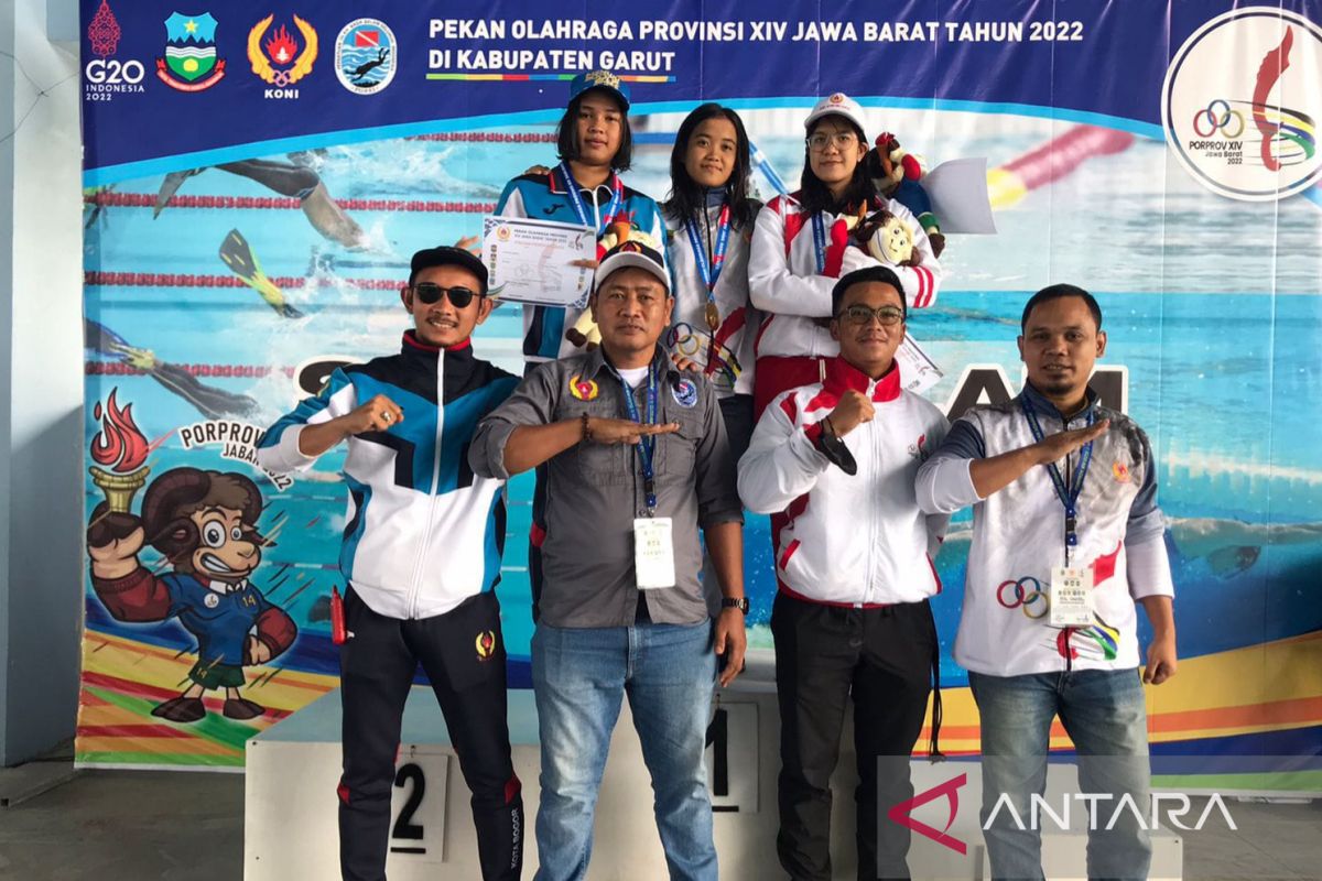 Atlet selam Bekasi kembali sumbang emas Porprov Jabar