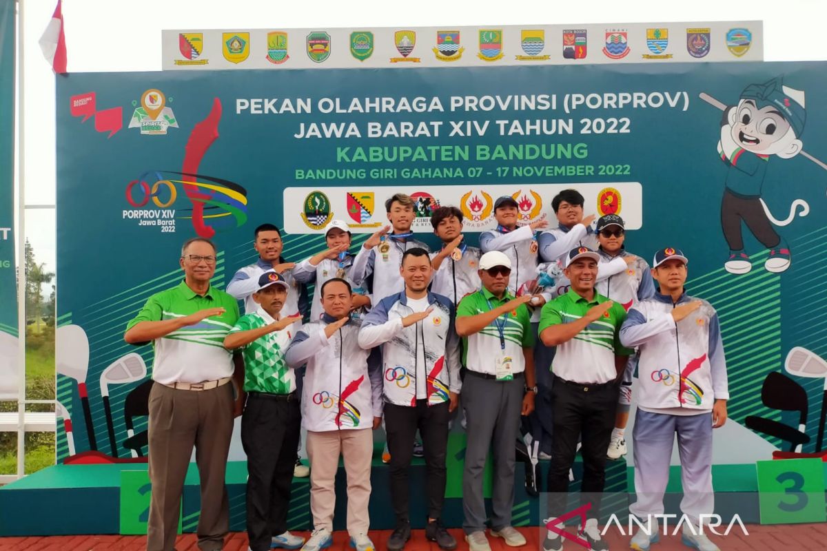 Pegolf Kabupaten Bekasi kembali sumbang medali Porprov Jabar 2022