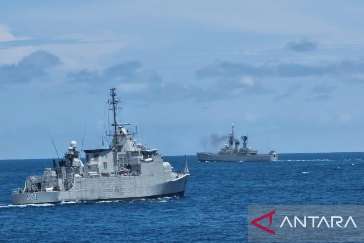 Kapal perang TNI AL digelar di perairan Bali amankan KTT G20