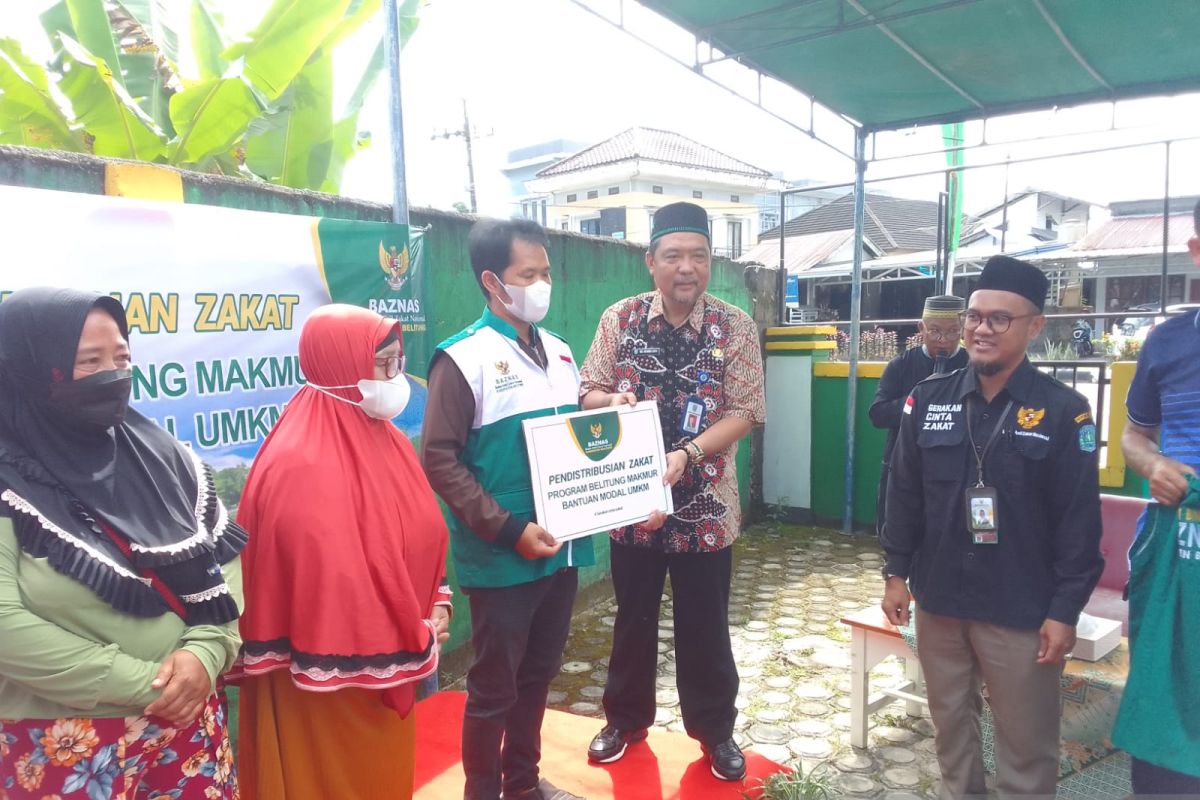 Baznas Belitung salurkan bantuan modal usaha kepada pelaku UMKM