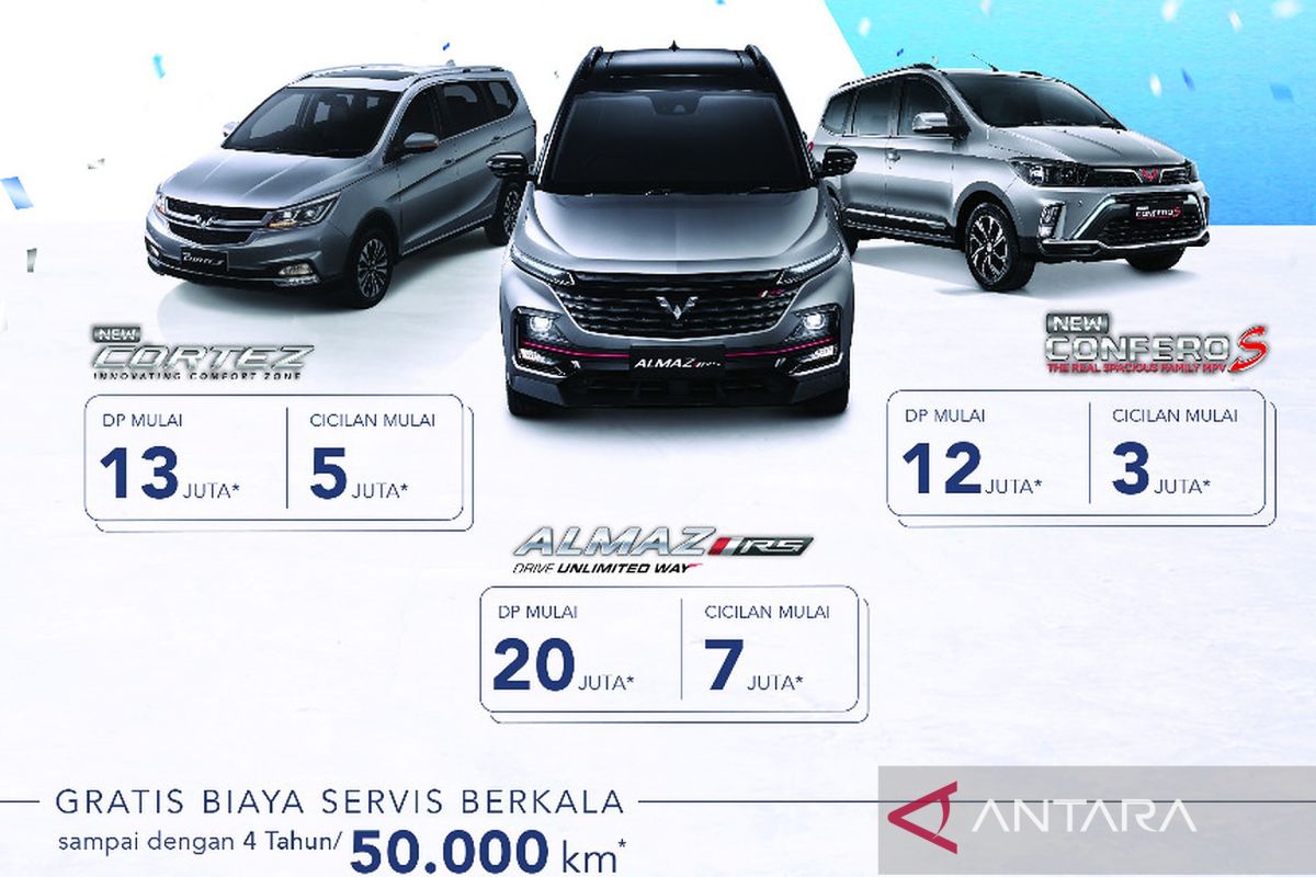 Wuling hadirkan program 'Year End Sale' untuk Almaz RS, Cortez & Confero