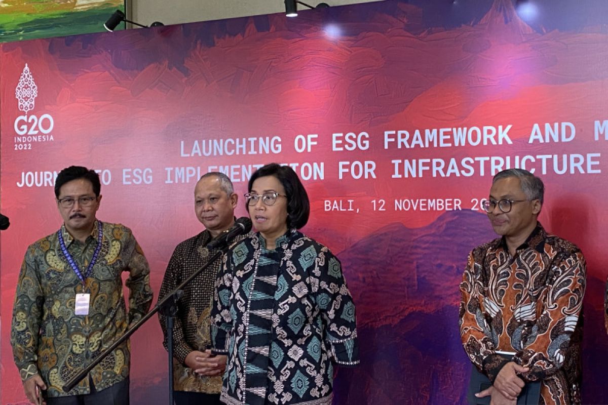 Sri Mulyani: Penerapan ESG hemat APBN dalam bangun infrastruktur