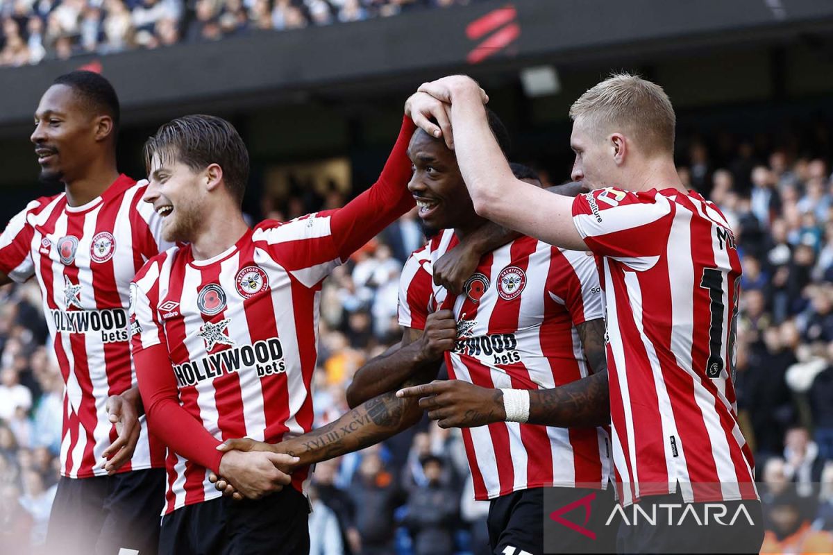 Dua gol Ivan Toney bawa Brentford taklukkan Man City