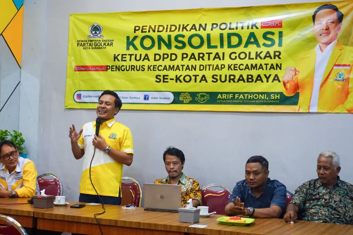 Konsolidasi, Golkar Surabaya tampung aspirasi warga terkait padat karya