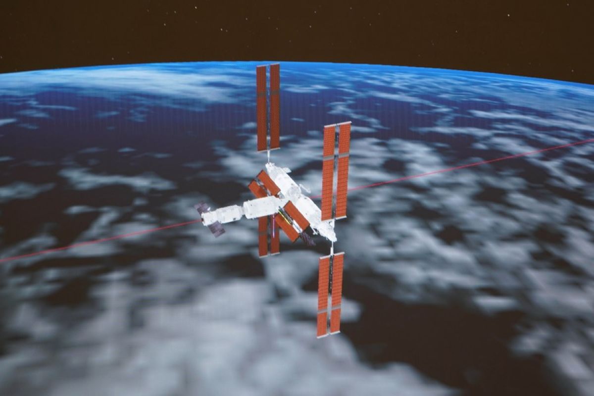 Wahana kargo Tianzhou-5 docking dengan kombinasi stasiun luar angkasa