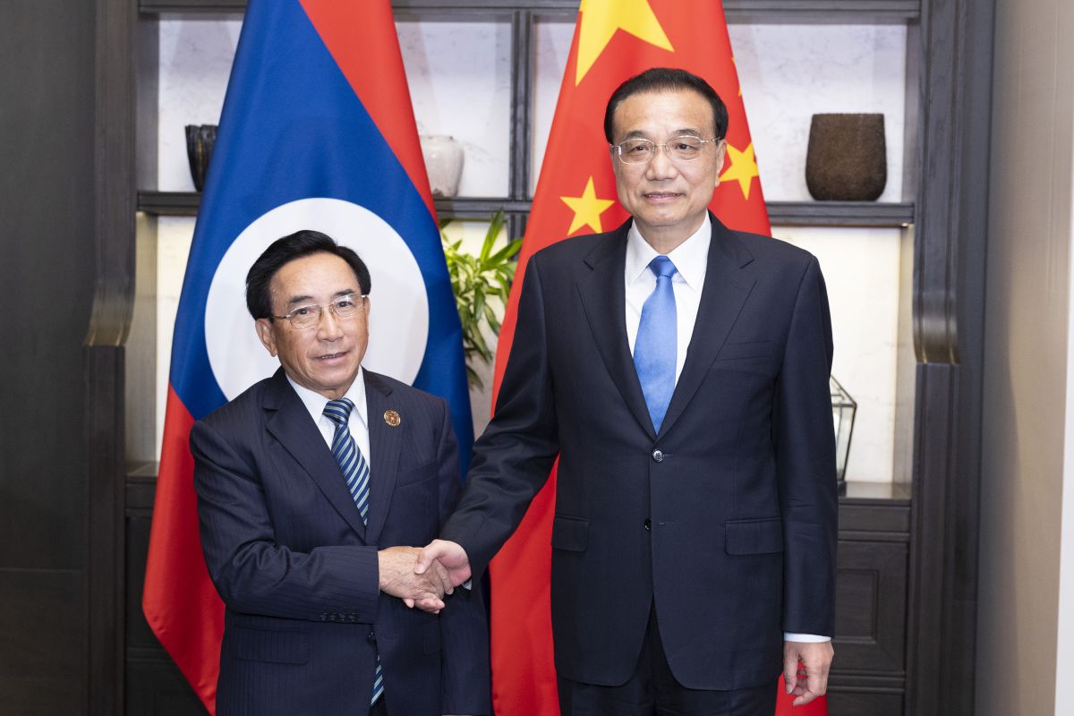 PM China bertemu PM Laos, bahas kerja sama yang lebih erat