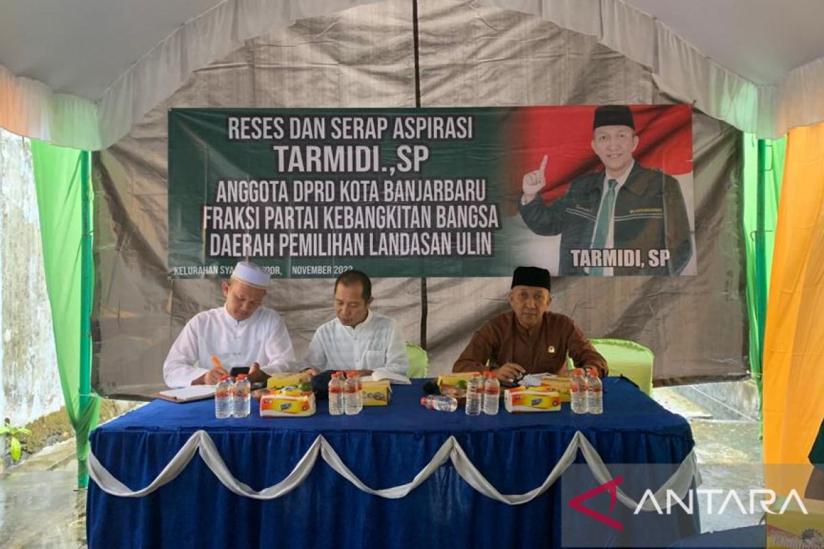 Reses anggota DPRD Tarmidi jaring aspirasi kenaikan tarif air bersih