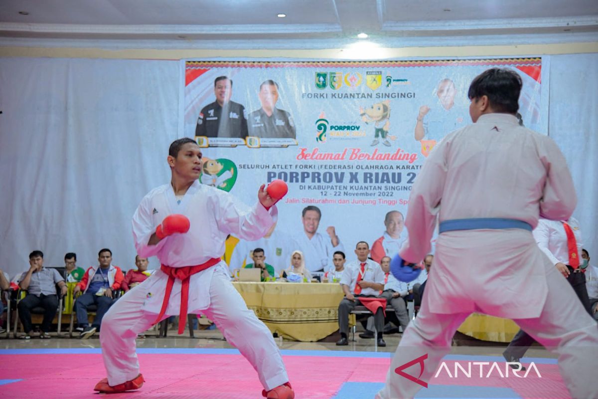 Porprov Riau, M Duski Mubarak persembahkan emas untuk Bengkalis dari Karate