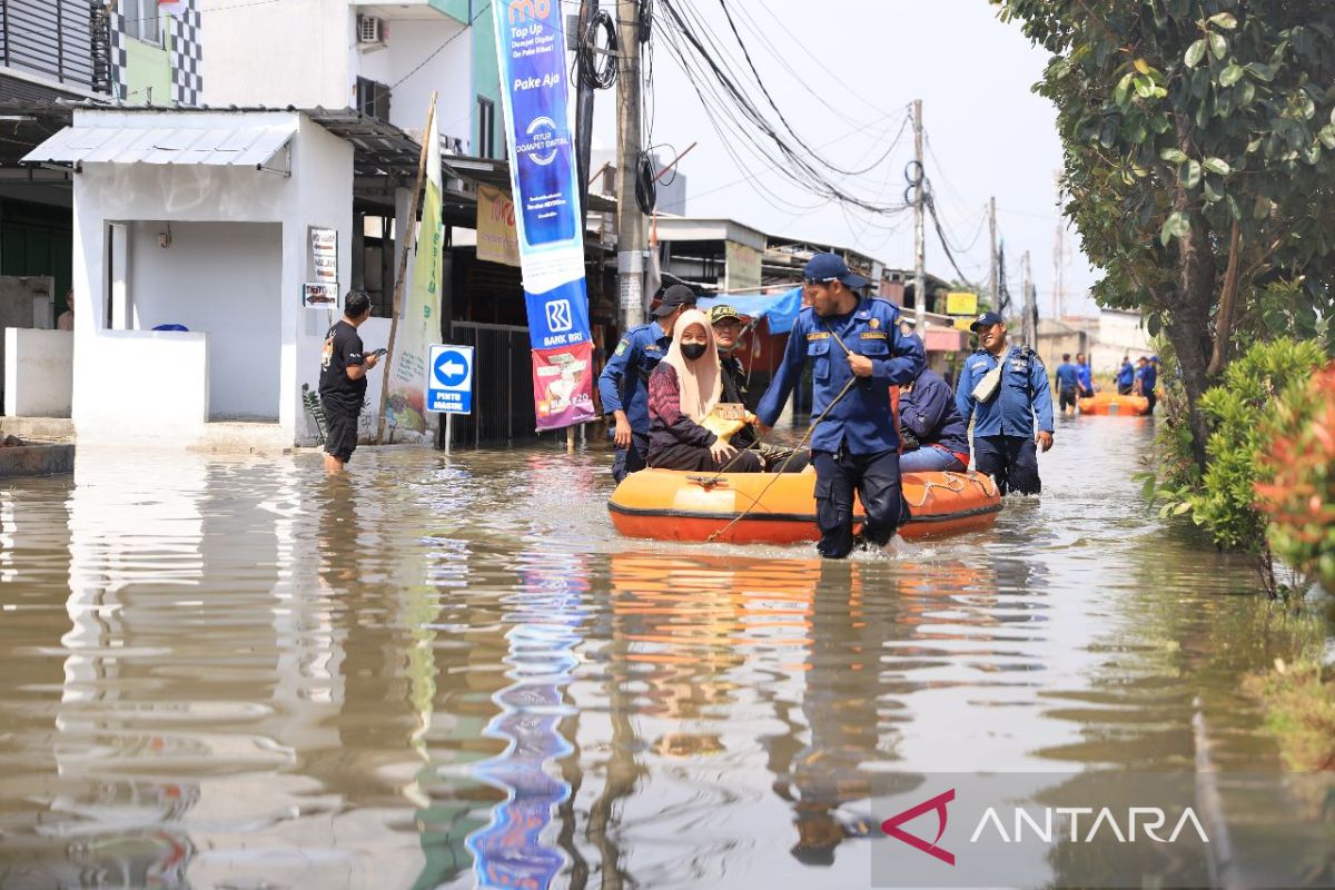 Banjir di Kota Tangerang berangsur surut