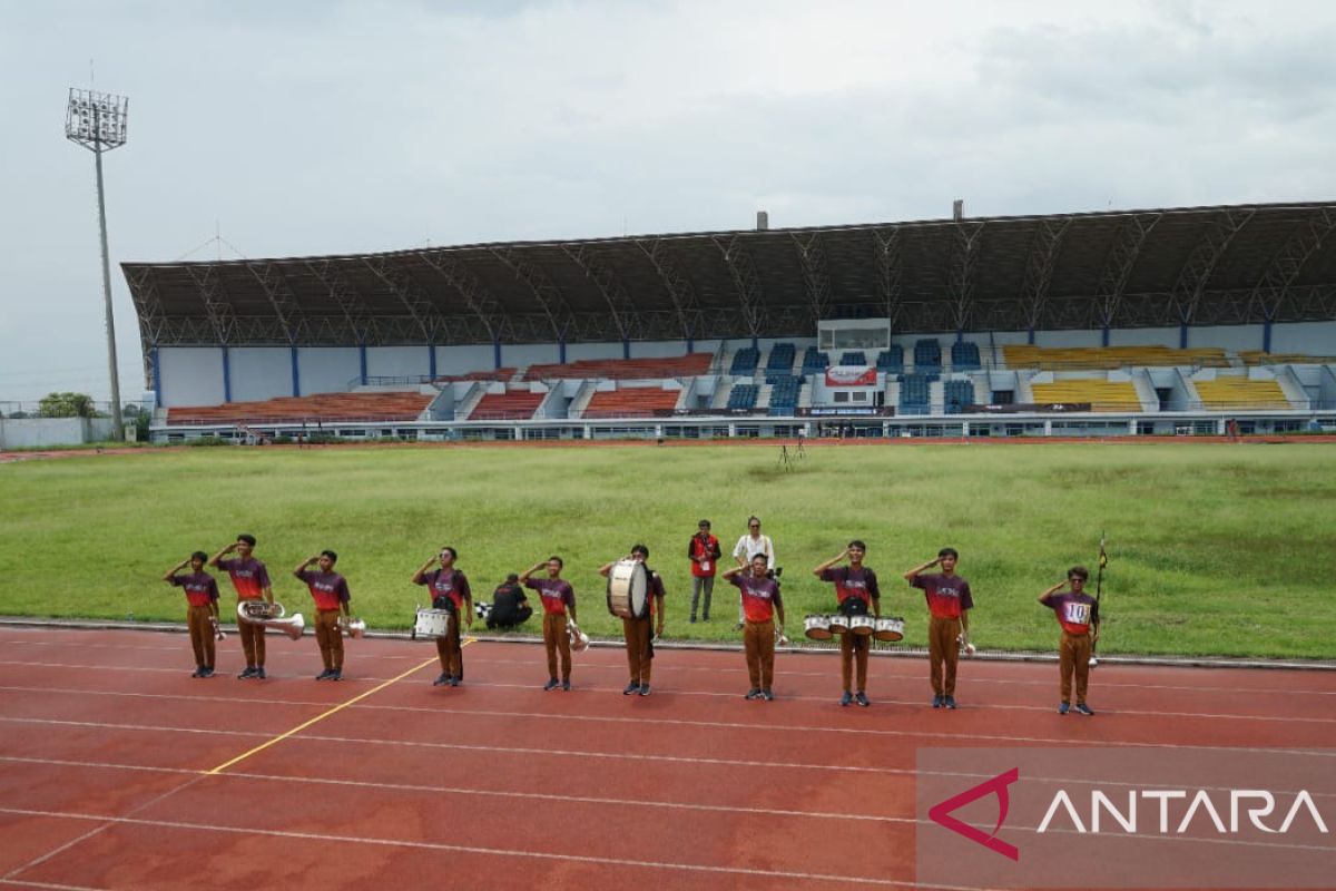 Drumband Kabupaten Bekasi berhasil sumbang medali emas Porprov Jabar