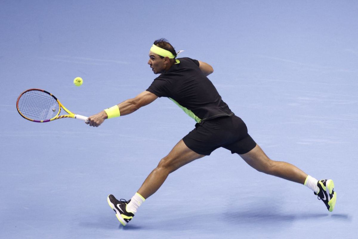 Rafael Nadal harus kembali menelan kekalahan pada babak penyisihan grup ATP Finals