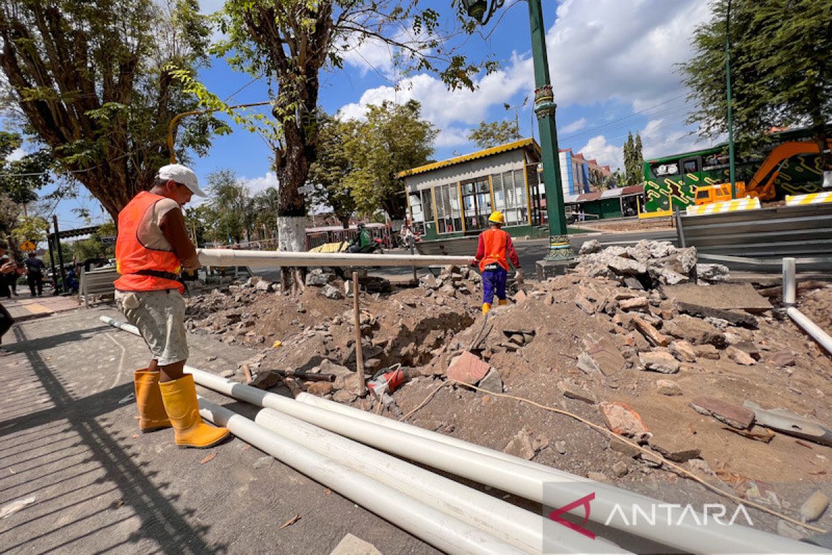 Revitalisasi pedestrian Senopati Yogyakarta mencapai 70 persen