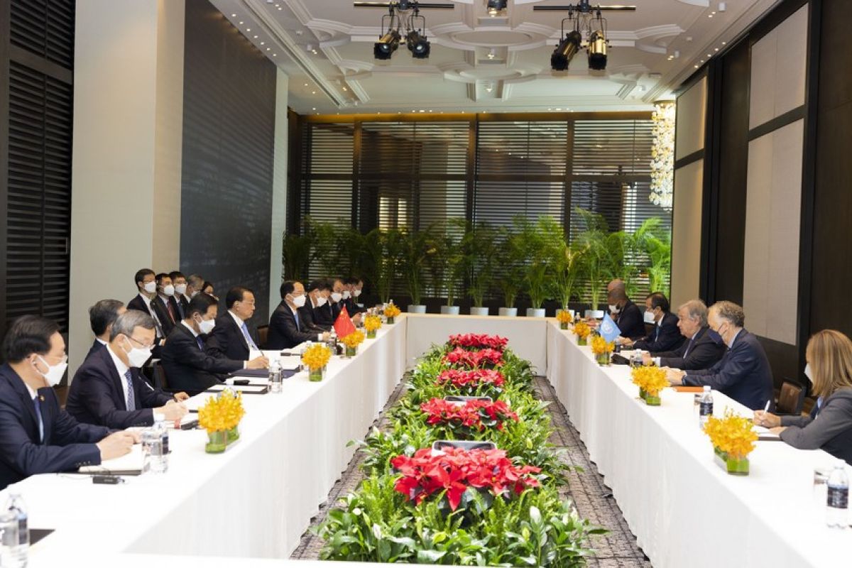 PM China bertemu Sekjen PBB bahas multilateralisme dan perubahan iklim