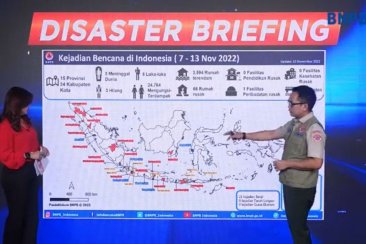 Enam daerah banjir di Sumatera belum surut dalam sepekan