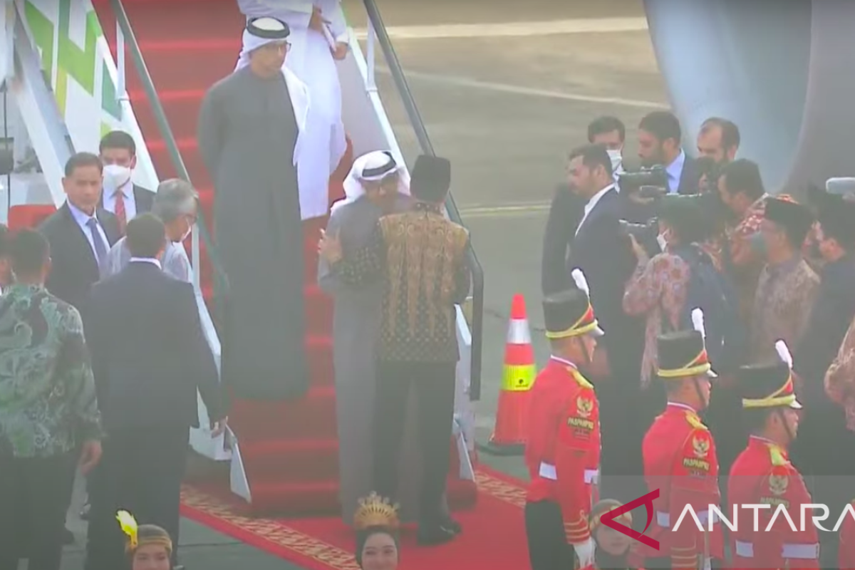 Presiden Jokowi sambut kedatangan Presiden UAE di Bandara Adi Soemarmo