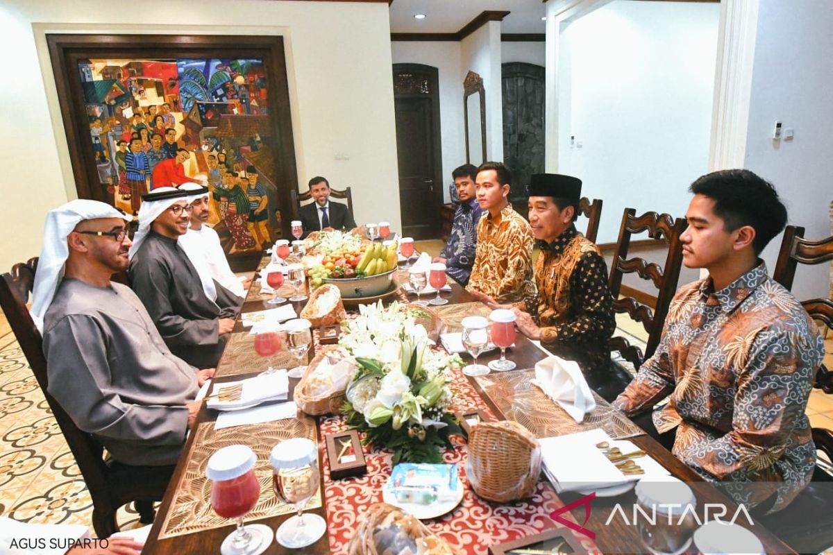 Jokowi dan Mohammed Bin Zayed sarapan bersama di Surakarta