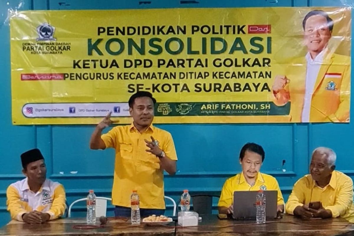 Golkar Surabaya sosialisasikan figur Airlangga Hartarto dan Sarmudji