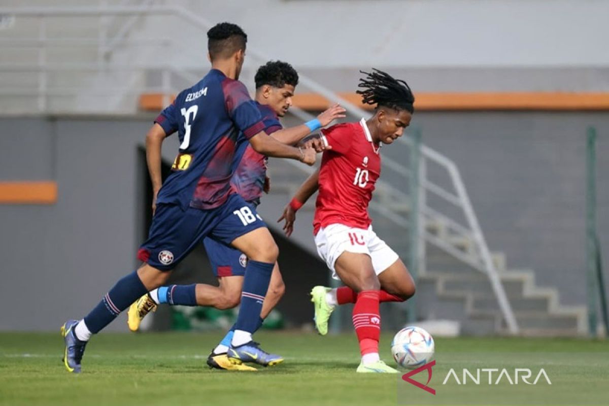 Timnas U-20 Indonesia dikalahkan kalah enam gol tanpa balas oleh Prancis