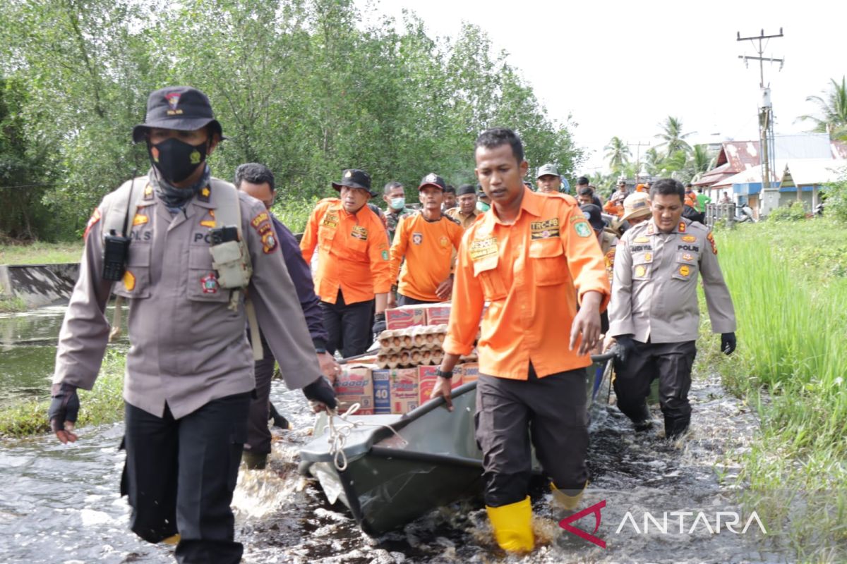 Puluhan rumah di Meranti terendam banjir