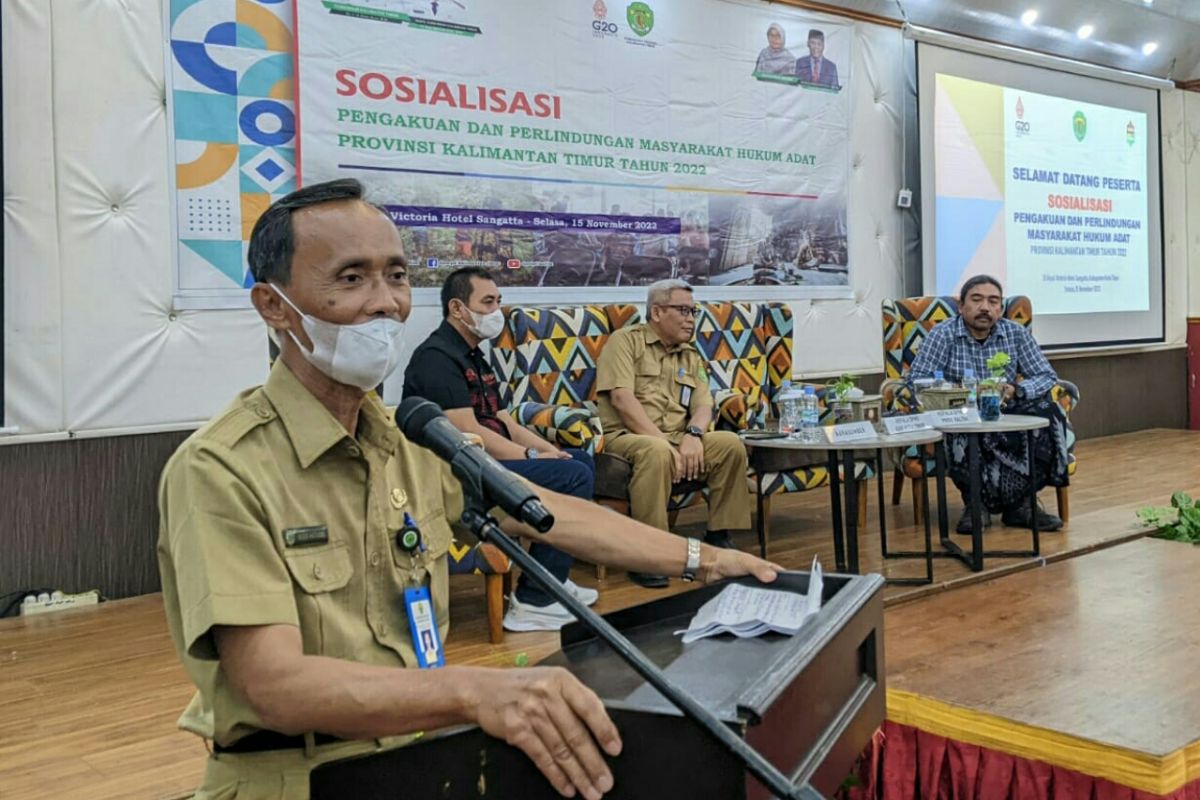 Sebanyak 70 peserta ikuti sosialisasi masyarakat hukum adat Kutai Timur