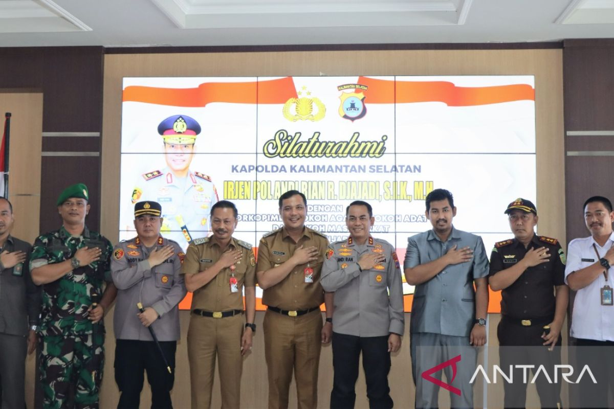 Wali Kota sambut kapolda di mapolres Banjarbaru