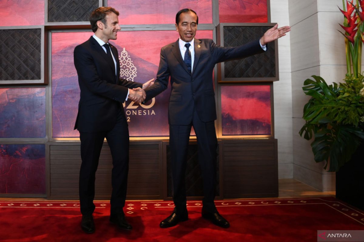 Jokowi berharap proyek pertahanan Indonesia-Prancis meningkat