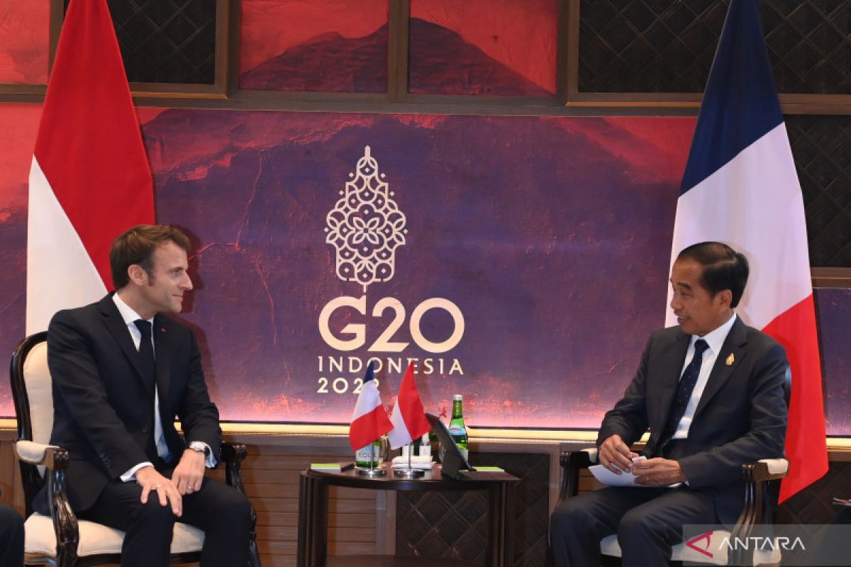 Jokowi-Macron lakukan pertemuan bilateral