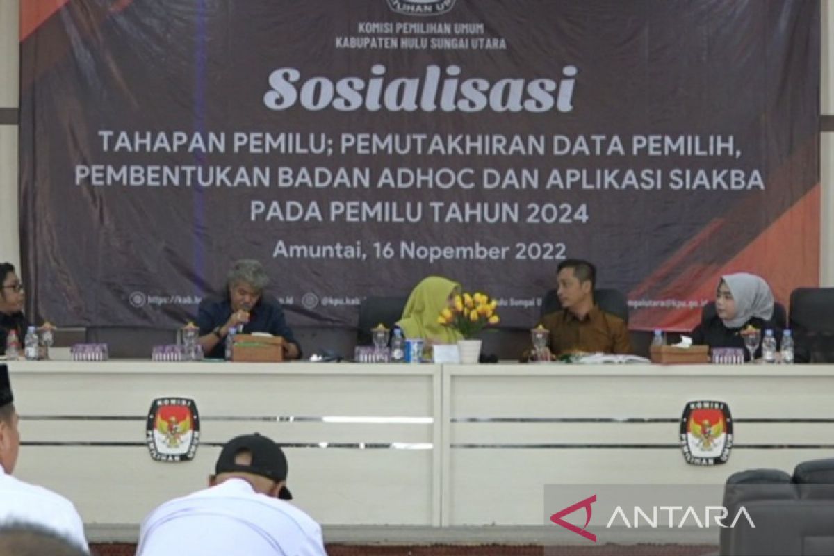 KPU HSU sosialisasi tahapan dan jadwal Pemilu 2024