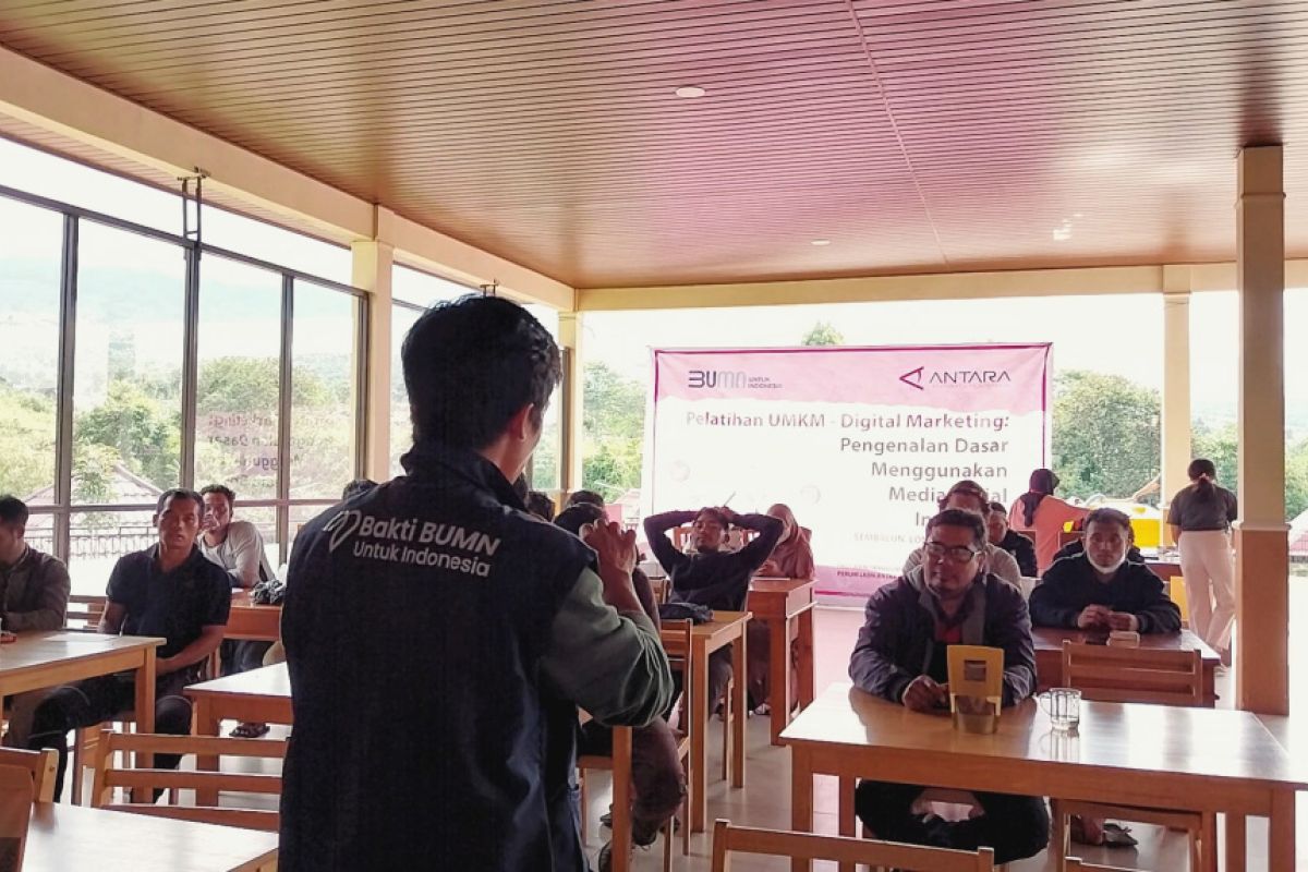 ANTARA kembali berikan pelatihan kepada pelaku UMKM di kaki Gunung Rinjani