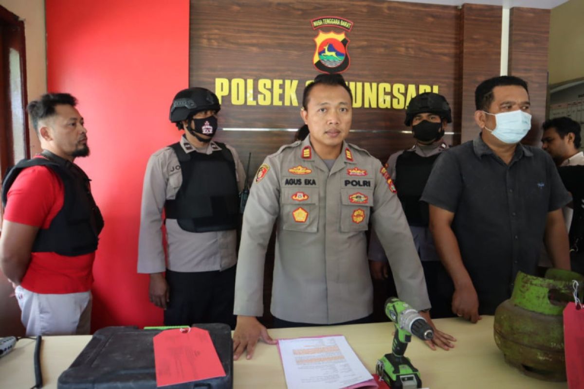 Curi dua tabung gas demi Slot Game, tukang parkir di Gunungsari Lobar diringkus polisi