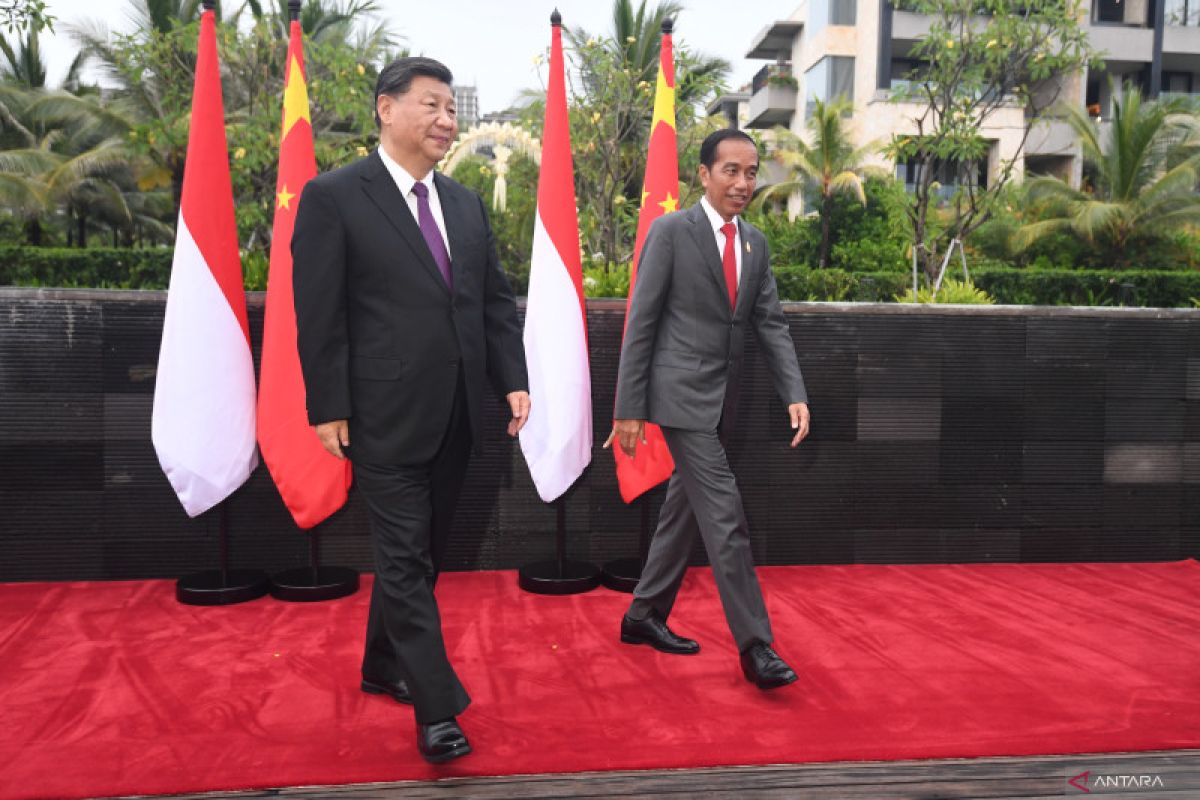 Jokowi sapa Xi Jinping dengan sebutan kakak besar dalam pertemuan bilateral di Bali