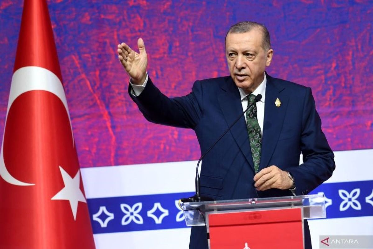 Erdogan: Turki dukung Palestina dengan lebih dari 45 ribu ton bantuan