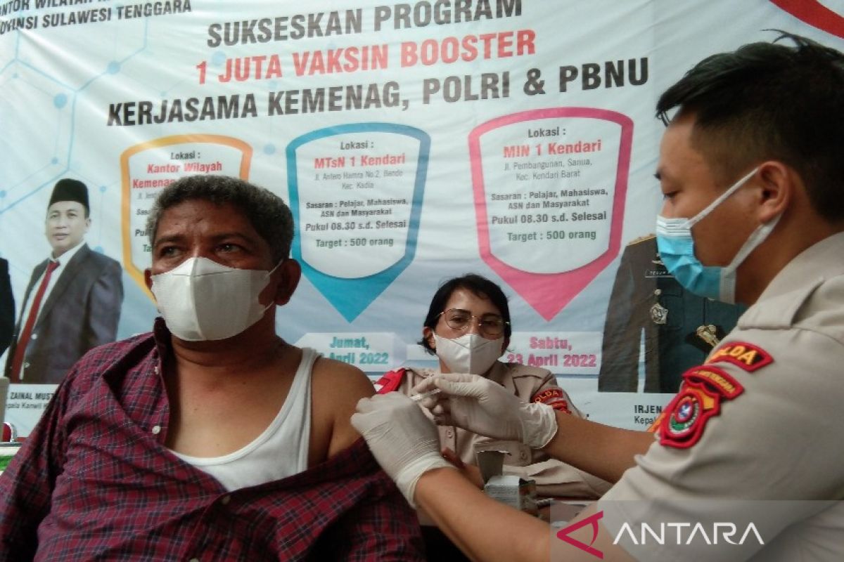 Vaksinasi dosis penguat di Kendari mencapai 63.385 jiwa