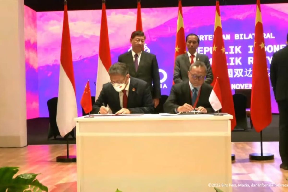 Indonesia-Tiongkok tanda tangani perjanjian ekonomi di sela KTT G20