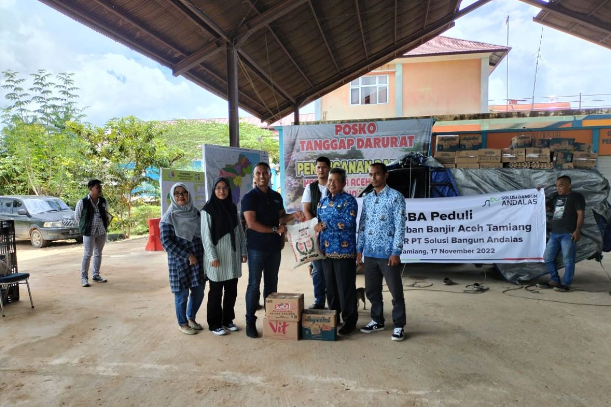 Solusi Bangun Andalas salurkan bantuan untuk korban  banjir di Kabupaten Aceh Tamiang